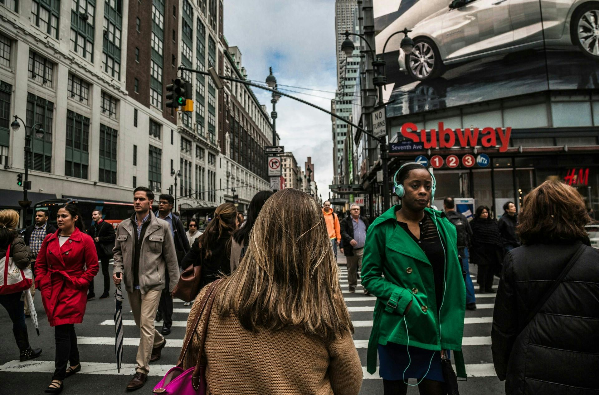 Street scene with people - writing characters using the STEAL method - Photo by Christopher Burns on Unsplash